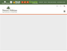 Tablet Screenshot of natural-habitats.com